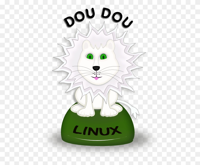504x635 Geek Dou Dou Linux Logo Contest Doudouwhite 555px Cartoon, Birthday Cake, Cake, Dessert HD PNG Download