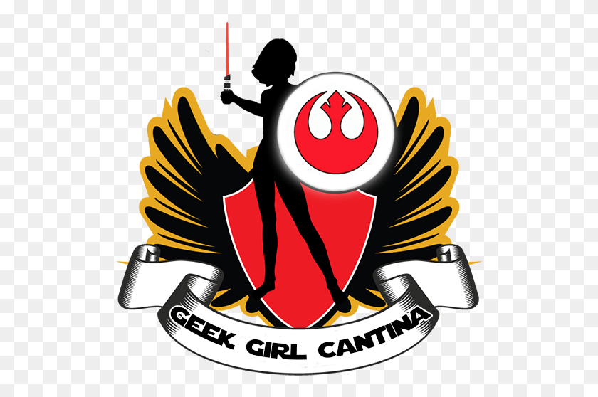 515x498 Geek Girl Cantina Logo Emblem, Symbol, Trademark, Adventure HD PNG Download