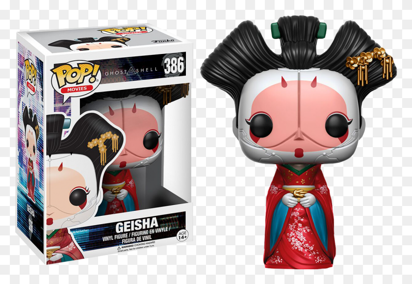 1238x824 Geisha Pop Vinyl Figure Ghost In The Shell Pop, Toy, Label, Text HD PNG Download