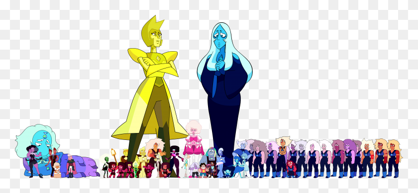 7252x3061 Gem Height Comparison Steven Universe Gems Height, Performer, Person, Human HD PNG Download