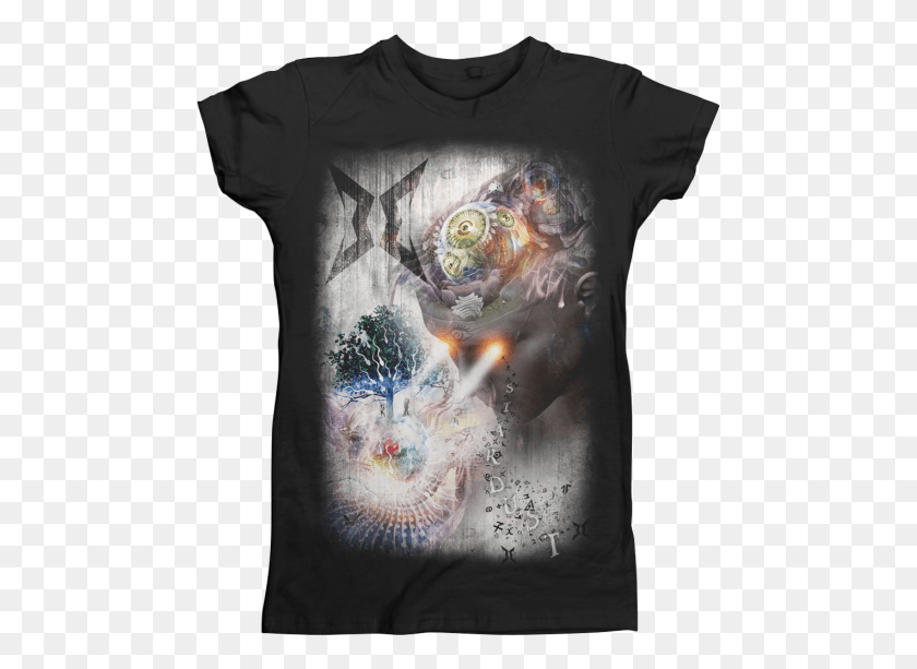 481x553 Gemini Syndrome Stardust Juniors T Shirt Active Shirt, Clothing, Apparel, Sleeve HD PNG Download