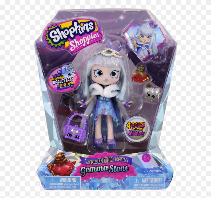 576x726 Gemma Stone Shopkins Saison, Doll, Toy, Figurine HD PNG Download