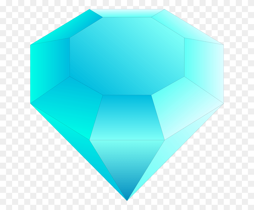 640x637 Gemstone Diamond Blue Turquoise Free Vector Graphic Cartoon Gem, Jewelry, Accessories, Accessory Descargar Hd Png
