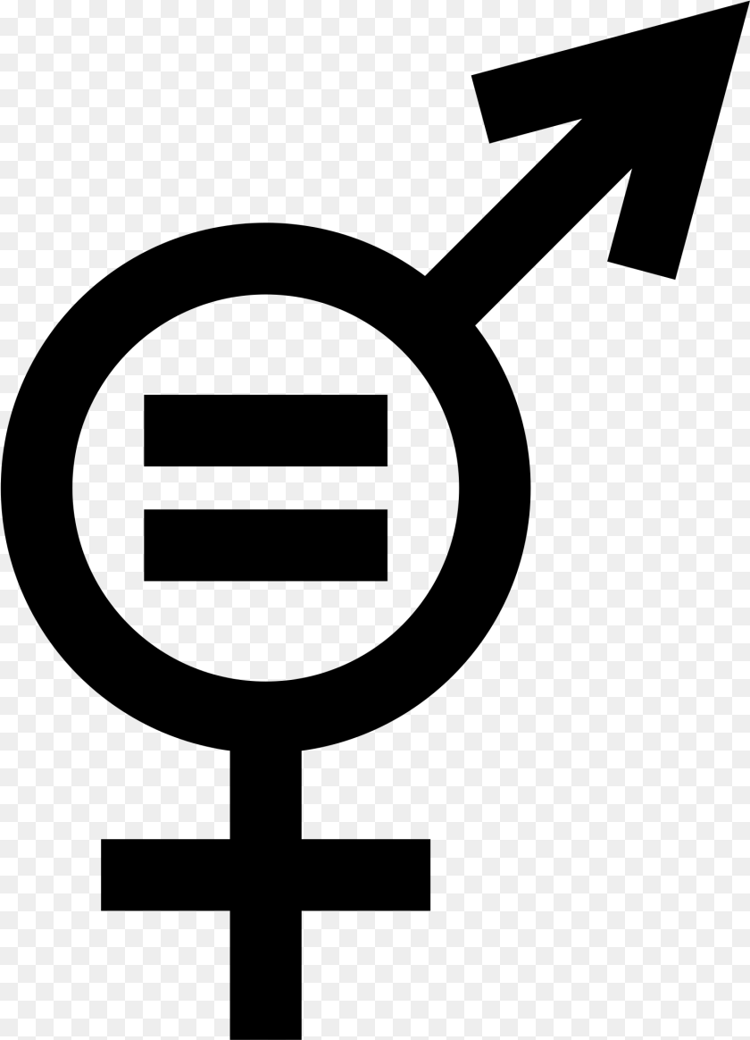 1561x2163 Gender Equality Symbol Gender Based Division Of Labor Symbol, Gray Clipart PNG