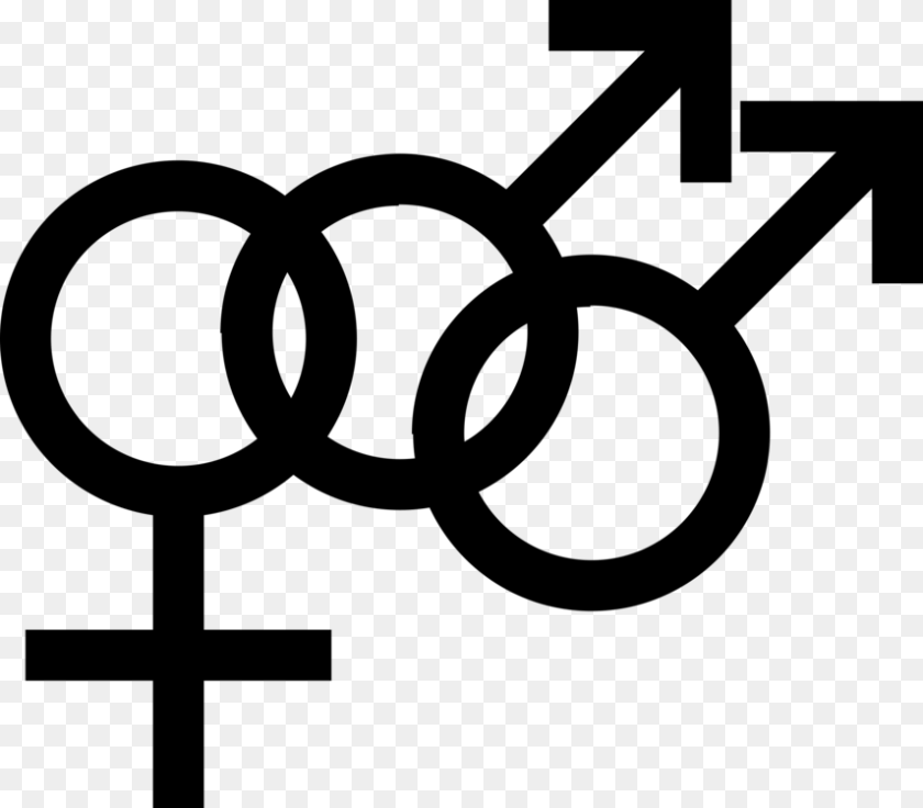 856x750 Gender Symbol Bisexuality Lgbt Symbols Bisexual Pride Flag Gray PNG