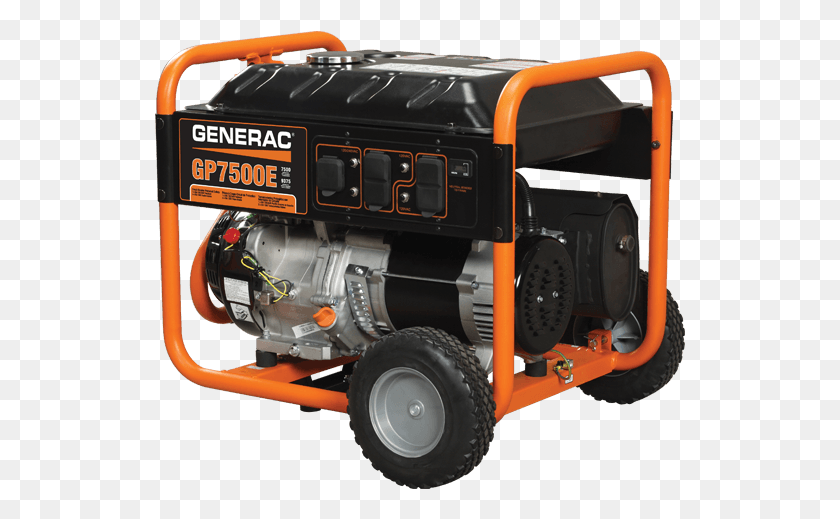 531x459 Generac Generator Gp8000w 5500 Watt Generac Generator, Machine, Lawn Mower, Tool HD PNG Download
