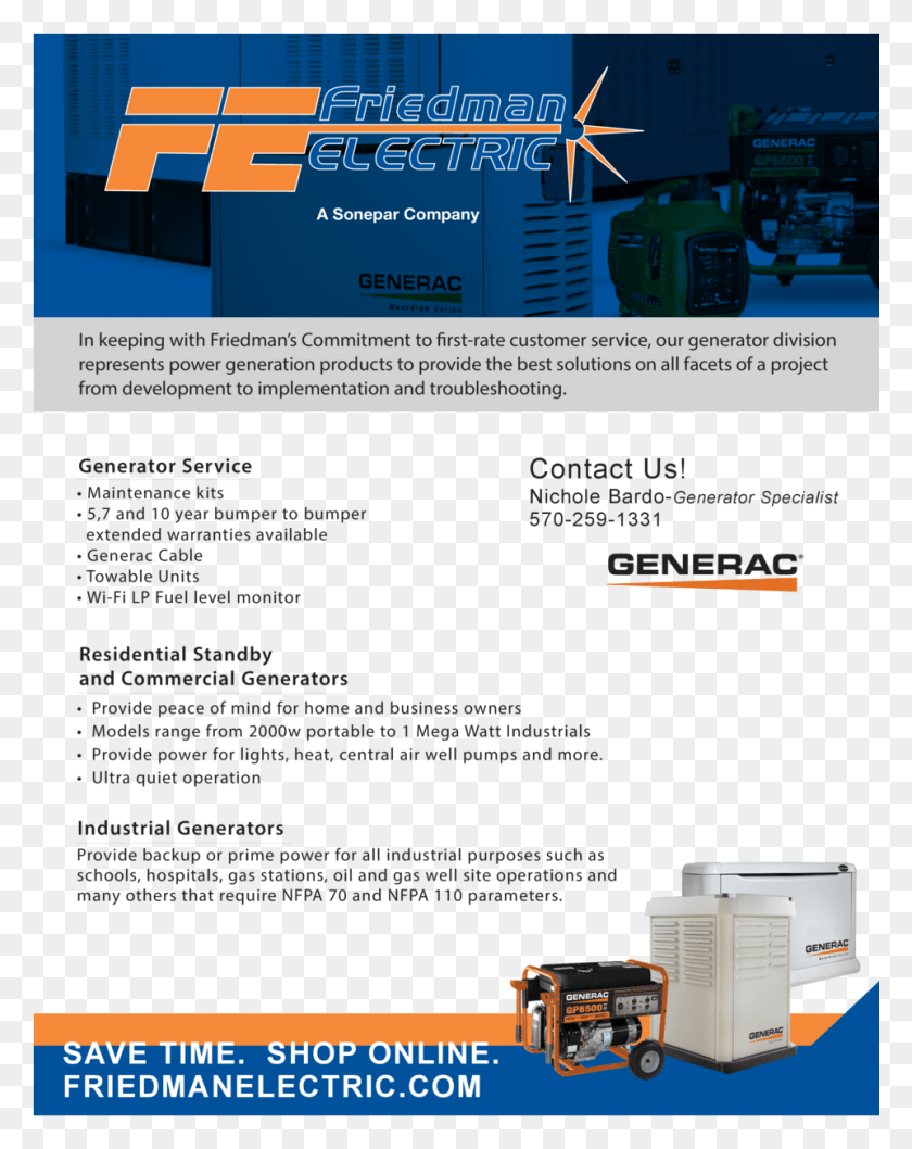 961x1230 Generac Power Systems, Poster, Advertisement, Flyer HD PNG Download