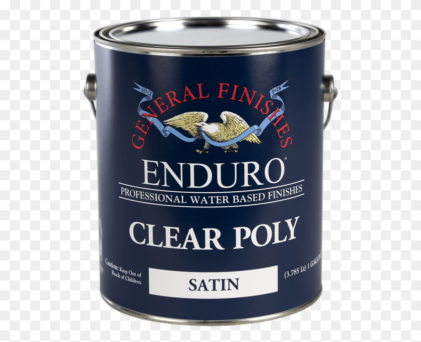 513x623 General Finishes Satin Enduro Clear Poly Gallon Poly Clear, Bird, Animal, Paint Container HD PNG Download