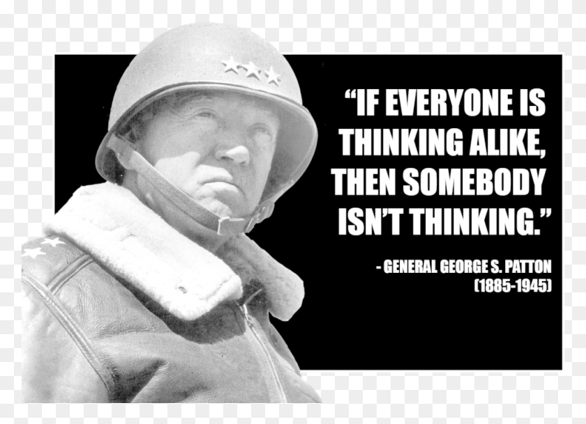 971x684 General Hat If Everyone Is Thinking Alike Then Somebody Isn T Thinking, Person, Human, Helmet HD PNG Download