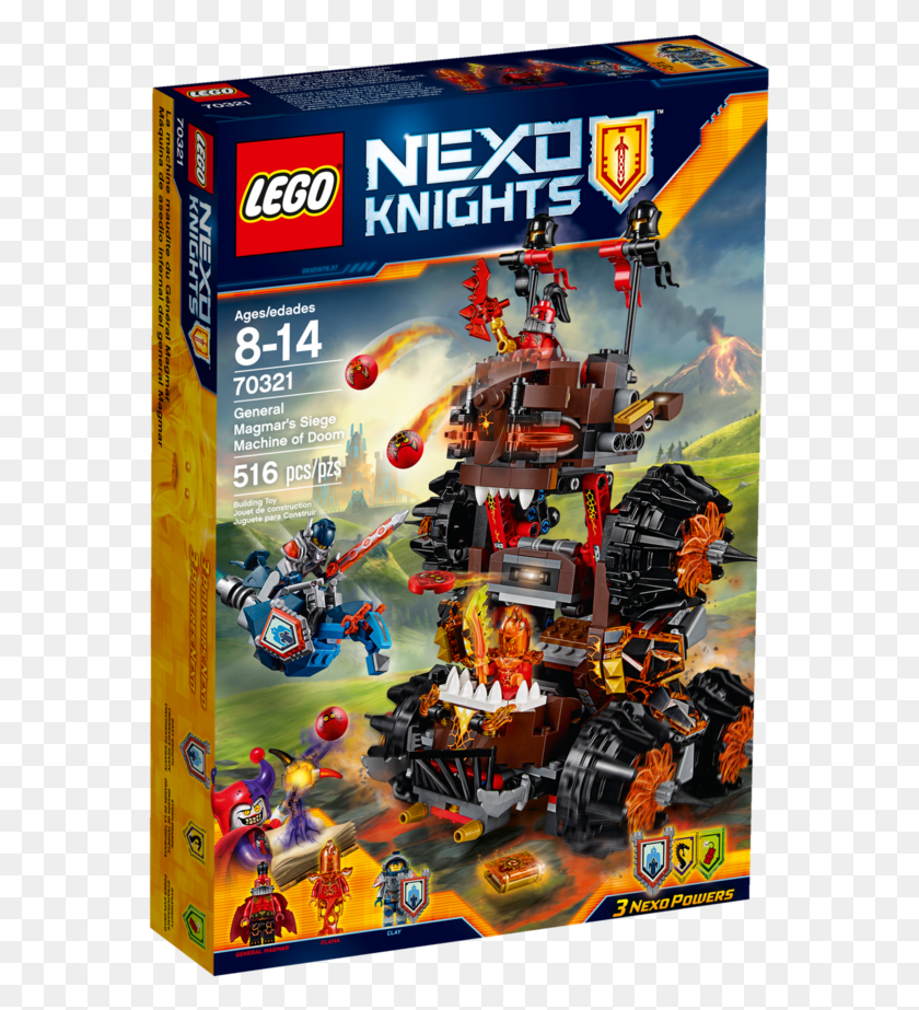 569x863 Descargar Png General Magmar39S Siege Machine Of Doom Lego Nexo Knights, Robot, Juguete, Coche Deportivo Hd Png