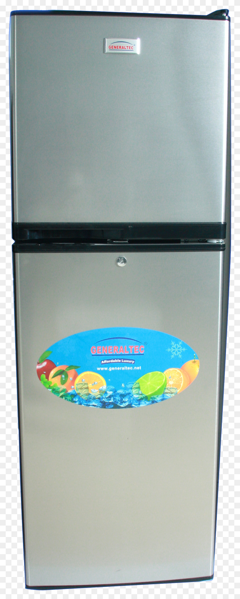1071x2797 Generaltec 300 Liters Double Door Refrigerator Gr300ssb Refrigerator HD PNG Download