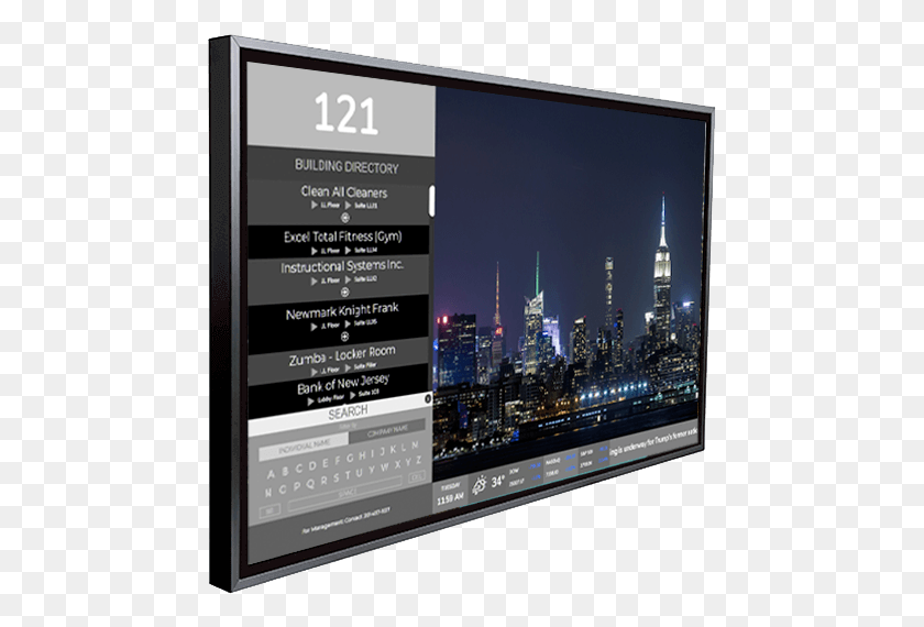 463x510 Generic Directory Led Backlit Lcd Display, Monitor, Screen, Electronics HD PNG Download