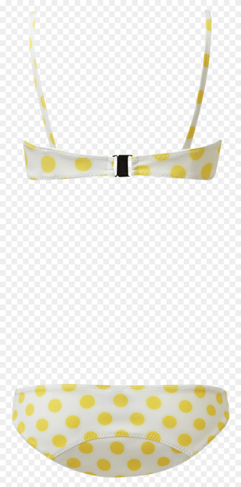 766x1635 Genevieve Yellow Polka Dot Bonded Bikini Polka Dot, Accessories, Accessory, Goggles HD PNG Download