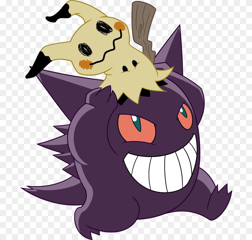 Gengar And Mimikyu Art, Book, Comics, Publication, Baby Transparent PNG