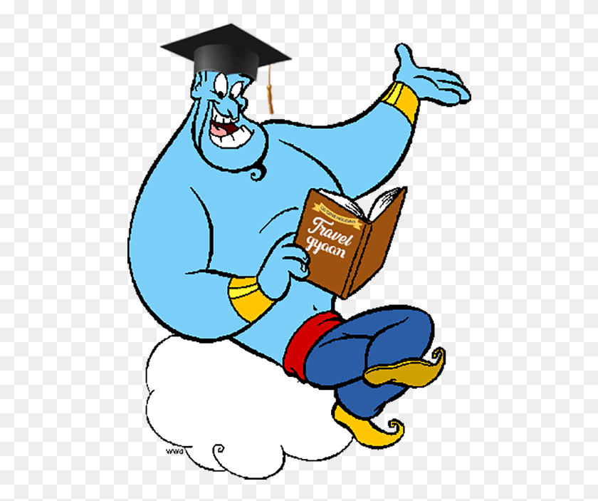 Genie Cartoon, Reading, Book, Text HD PNG Download