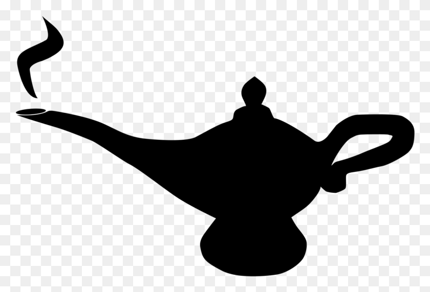 1163x763 Genie Lamp Clipart Knowledge Pencil And In Color Genie Aladdin Lamp Silhouette, Gray, World Of Warcraft HD PNG Download