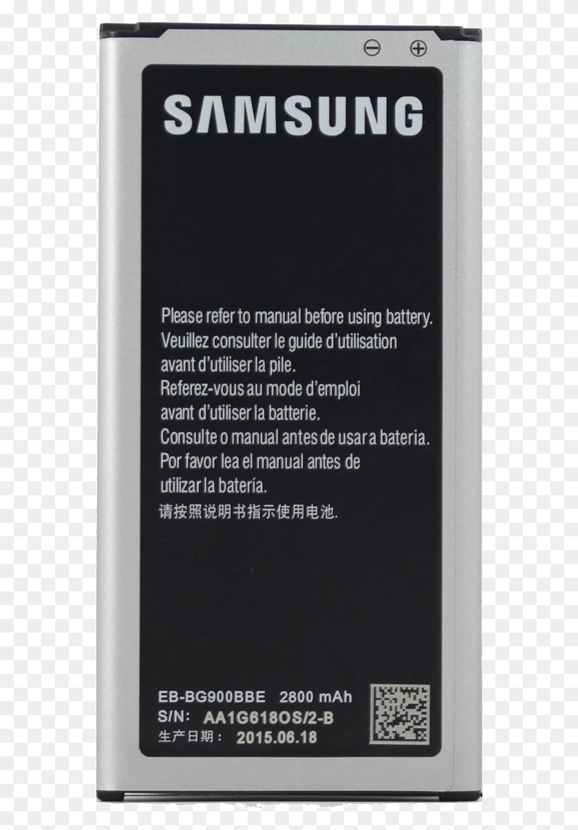 564x1147 Descargar Png Batería Original Para Samsung Galaxy S5 2800Mah Sm G900F Samsung, Libro, Teléfono Móvil, Teléfono Hd Png
