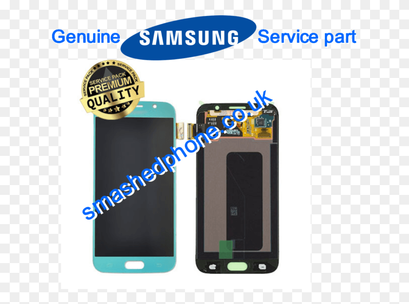 629x564 Descargar Png Samsung Galaxy S6 Sm G920F Lcd Topaz Azul Samsung, Teléfono Móvil, Electrónica Hd Png