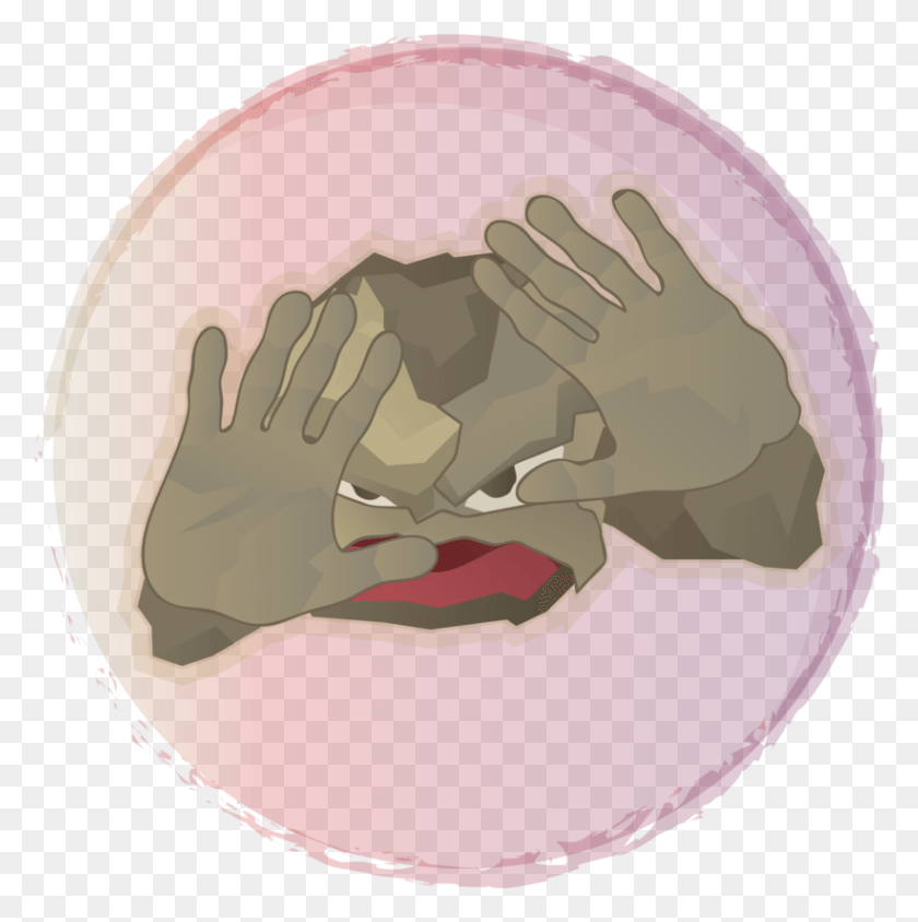 821x826 Geodude Used Wide Guard By Pluivantlachance Circle, Plant, Ball, Outdoors HD PNG Download