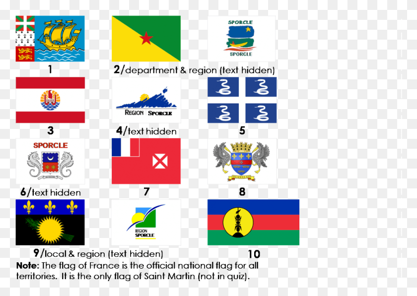 984x678 Geography Quiz Flags Of French Territories Emblem, Logo, Symbol, Trademark HD PNG Download