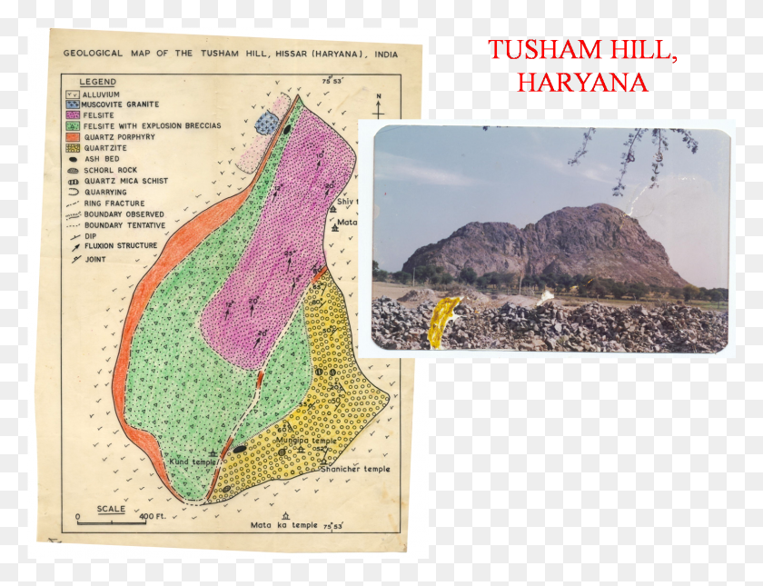 1501x1126 Geological Map Tusam Hill Haryana Geological Map Of Haryana, Text, Plot, Bird HD PNG Download