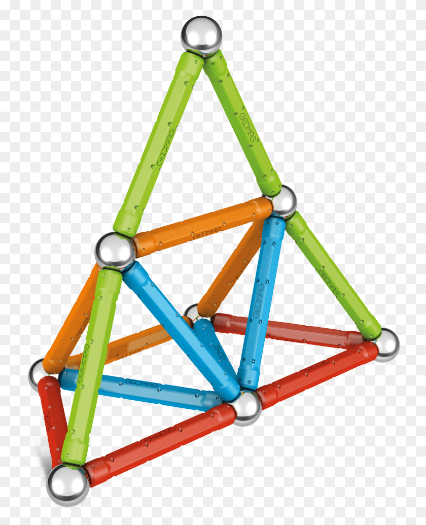 741x975 Geomag Classic Confetti Good Toy Guide Km Triangle, Bow HD PNG Download