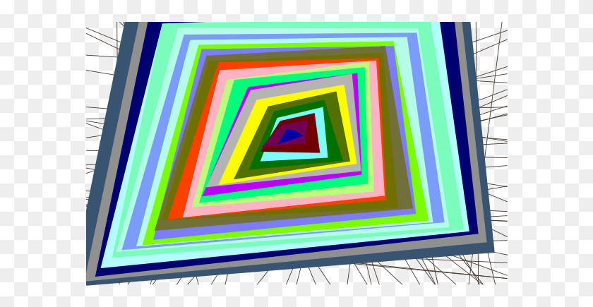 598x375 Geometric Art Abstrak Persegi, Collage, Poster, Advertisement HD PNG Download
