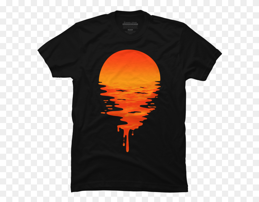 602x597 Geometric Sunset Beach 25 Sunset Graphic Design, Clothing, Apparel, T-shirt HD PNG Download