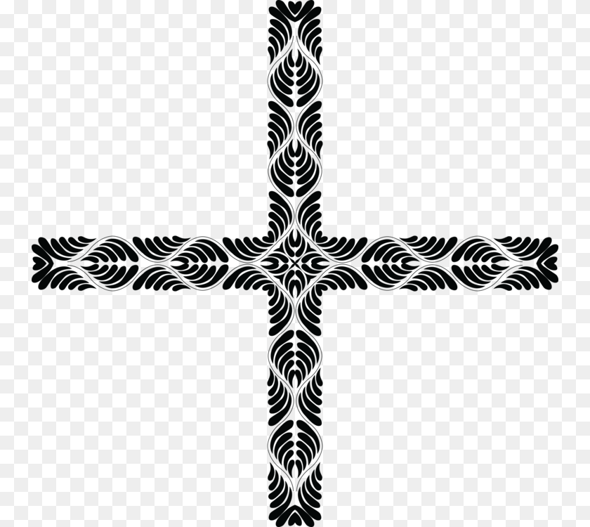 Geometry Cross Ornament Line Square, Symbol Clipart PNG