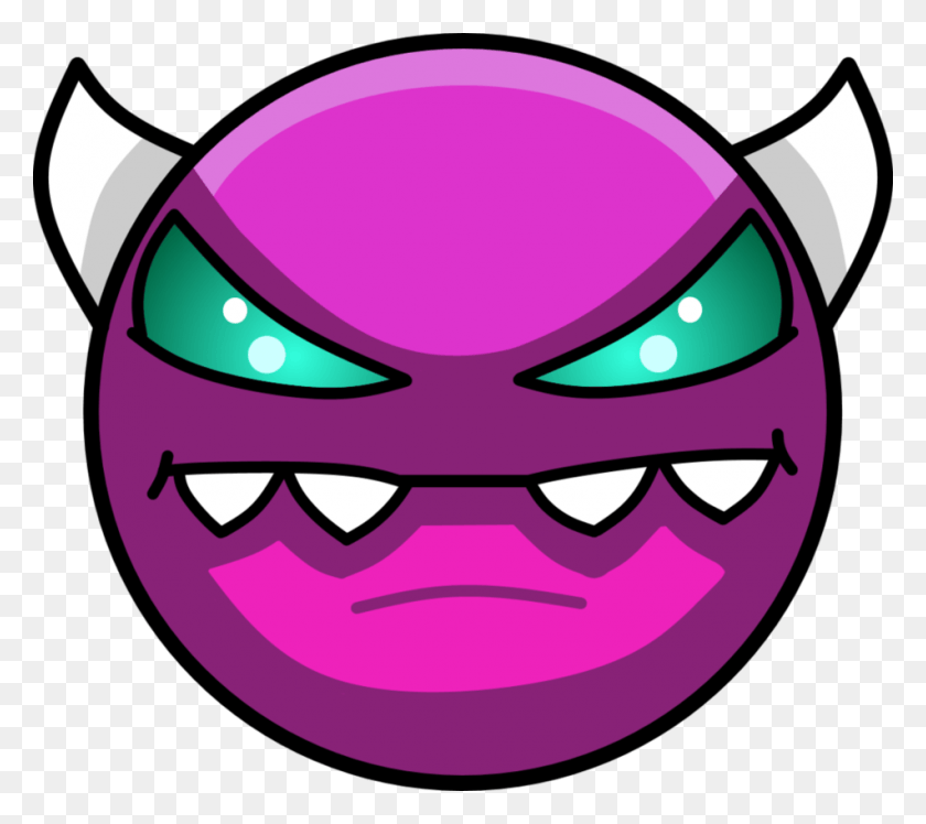 951x840 Geometry Dash Demon Face, Graphics, Egg HD PNG Download