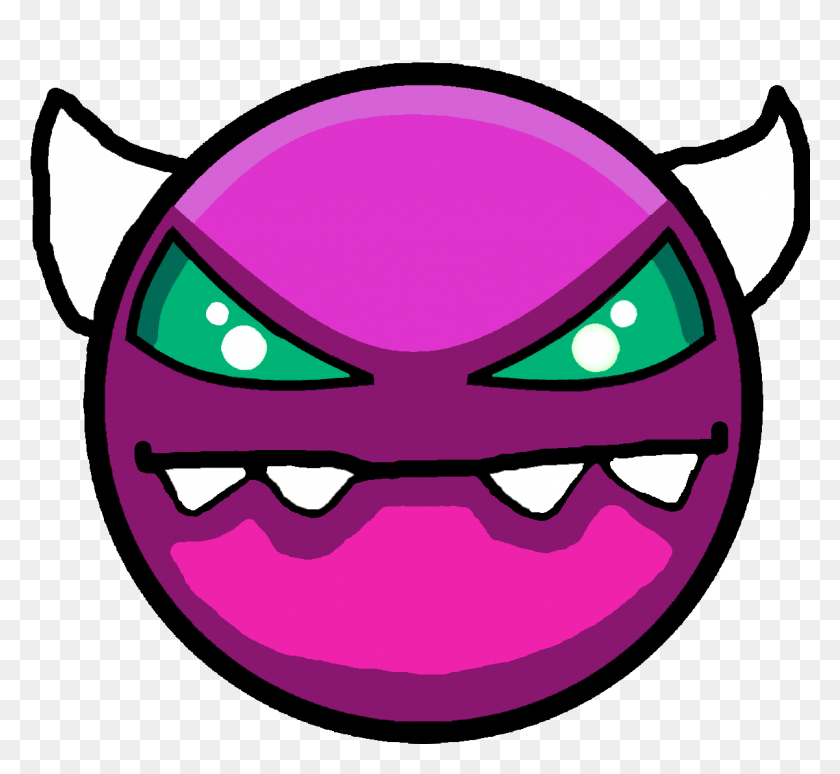 1201x1100 Geometry Dash Easy Demon Difficulty, Graphics, Sunglasses HD PNG Download