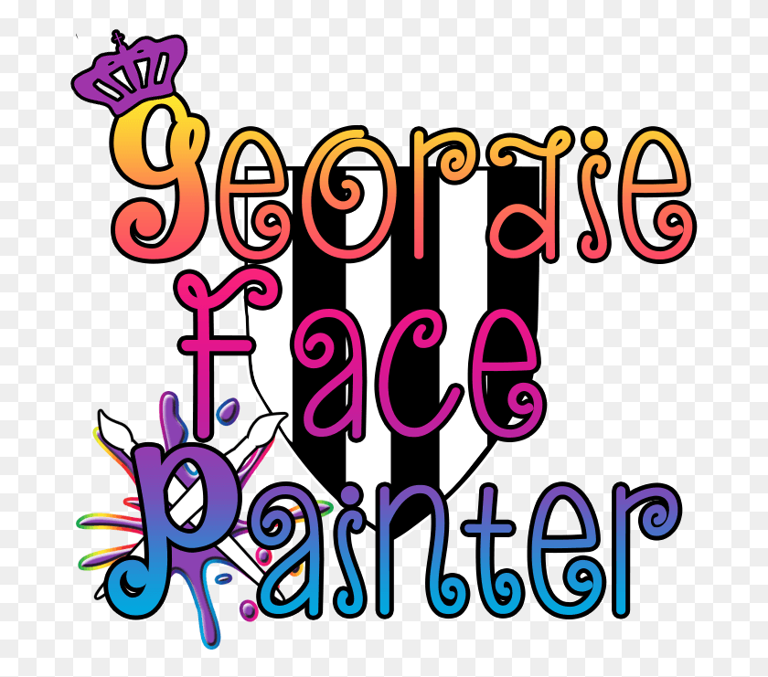 687x681 Geordie Face Painter, Text, Alphabet, Number HD PNG Download