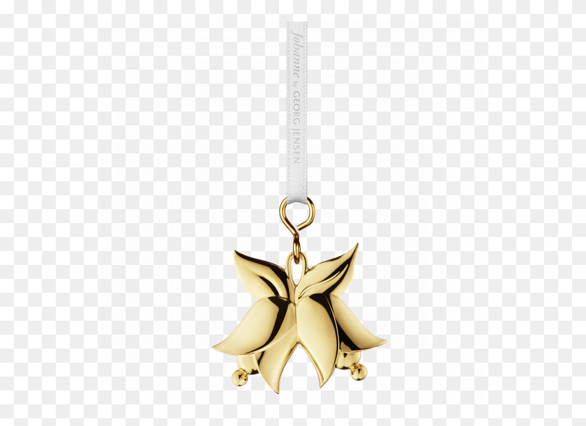 551x551 Georg Jensen Johanne Gold Christmas Bell Christmas Day, Pendant, Necklace, Jewelry HD PNG Download