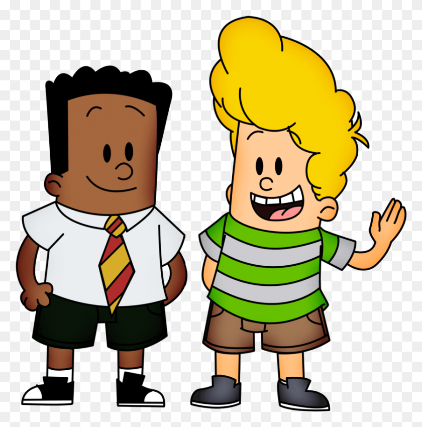 836x847 George Beard And Harold Hutchins Photo Harold And George Captain Underpants, Person, Human, People HD PNG Download