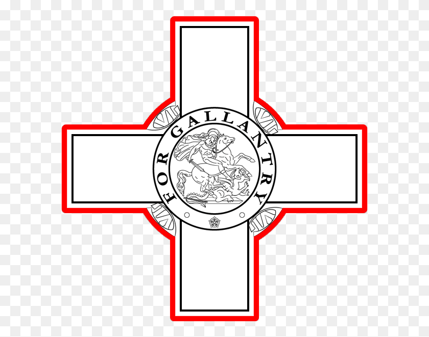 601x601 George Cross George Cross Maltese Flag, Symbol, Crucifix, Logo HD PNG Download