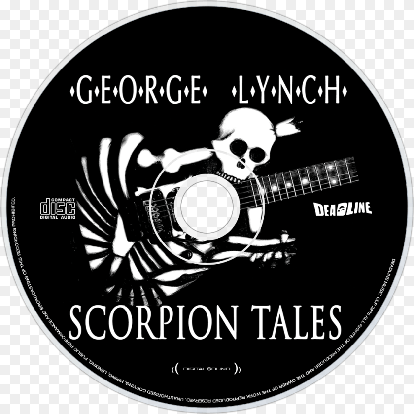 1000x1000 George Lynch Scorpion Tales, Guitar, Musical Instrument, Disk, Dvd Clipart PNG
