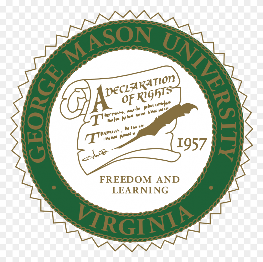 1191x1187 George Mason University Wikipedia George Mason University, Label, Text, Sticker HD PNG Download