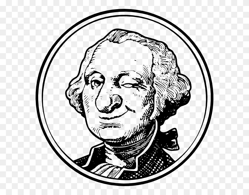 600x600 George Washington Divertido De Dibujos Animados, Moneda, Dinero, Persona Hd Png
