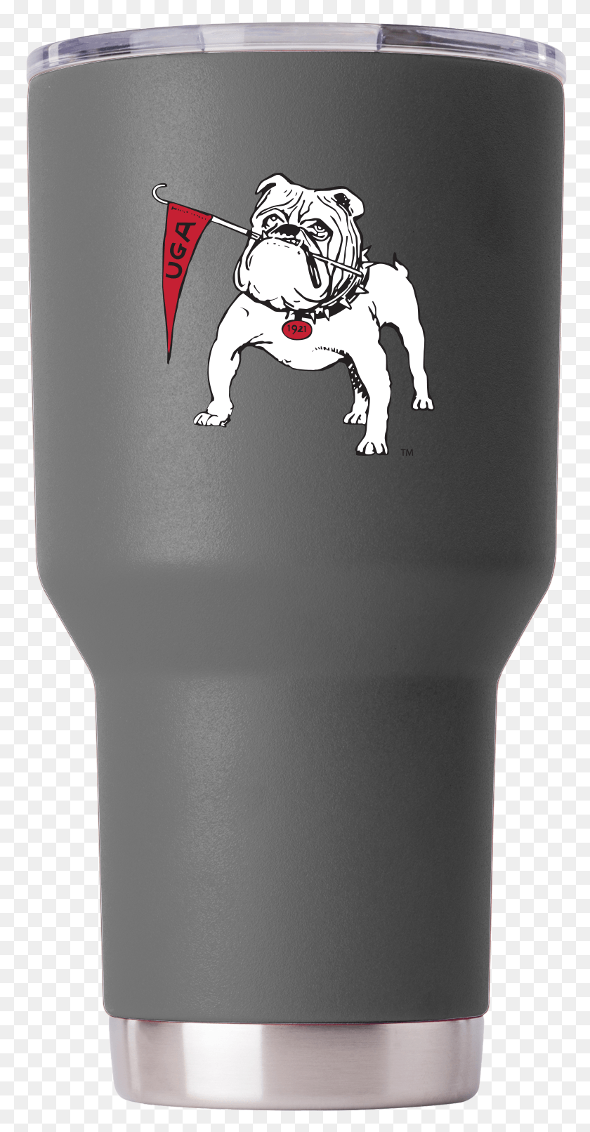 774x1552 Georgia 30 Oz Vault Bulldog Wflag Gray Tumbler Olde English Bulldogge, Dog, Pet, Canine HD PNG Download