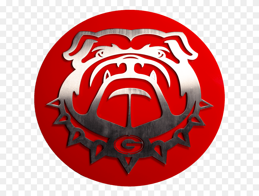 621x578 Descargar Png Bulldog Georgia Placa Emblema, Armadura, Escudo, Símbolo Hd Png