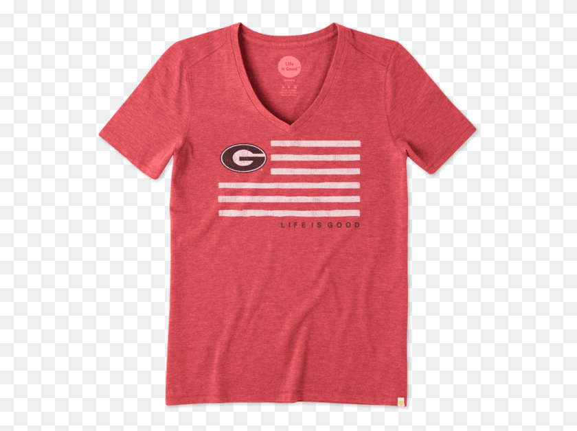 558x568 Georgia Flag T Shirt, Clothing, Apparel, T-shirt HD PNG Download