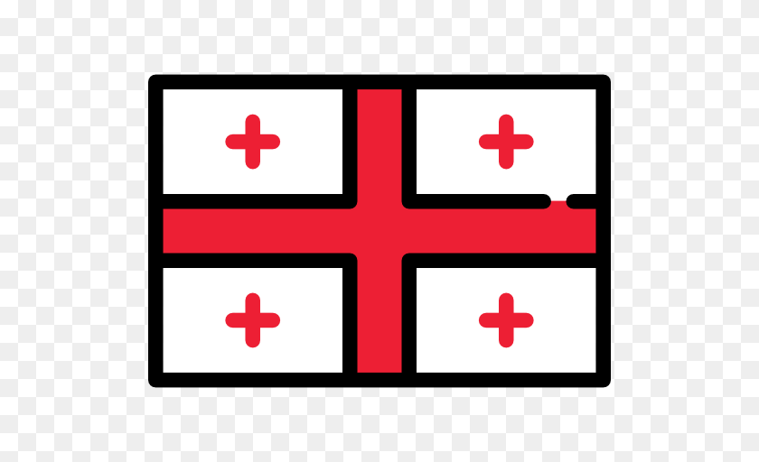 512x512 Georgia Placeholder Flags Country Flag Nation Icon, First Aid, Cross, Symbol, Furniture Clipart PNG