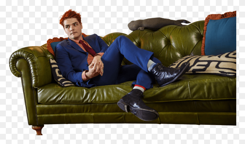 1228x686 Gerard Way, Clothing, Apparel, Couch HD PNG Download