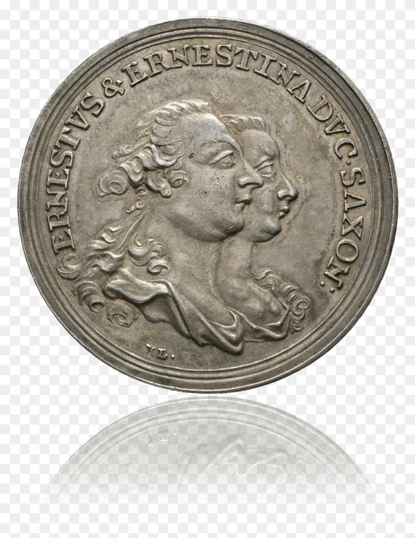 951x1257 Немецкие Монеты И Медали Серебряная Медаль Саксонии 1763 Дайм, Монета, Деньги, Никель Png Скачать