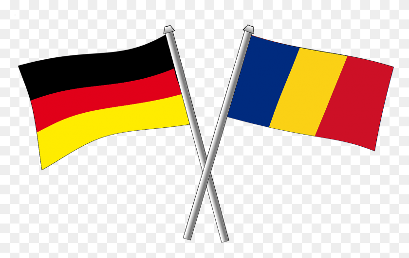 1257x760 Germany And Romania Flag, Stick, Axe, Tool HD PNG Download