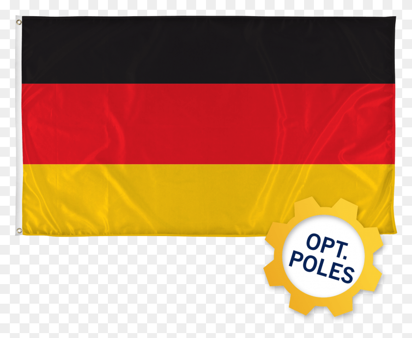1534x1239 Germany Flag W Optional Flagpole Flag, Symbol, Text, Vehicle HD PNG Download