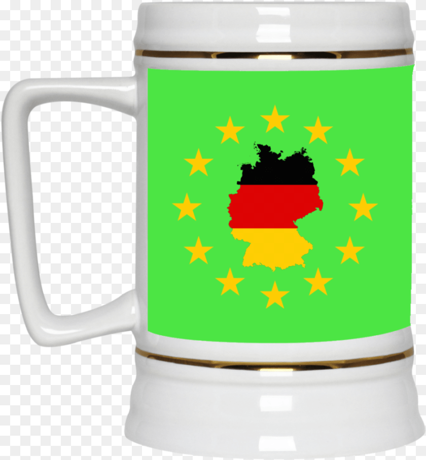 939x1015 Germany Map Inside European Union Eu Flag Mug Cup Gift, Stein Sticker PNG