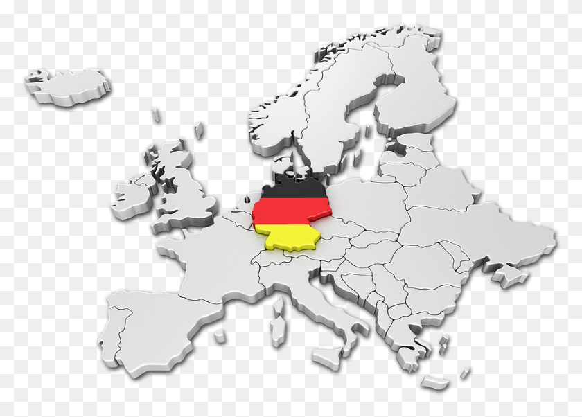 916x637 Germany Therefore Convinces Not Only With Its Quality Europe Map With Germany Highlighted, Diagram, Atlas, Plot HD PNG Download