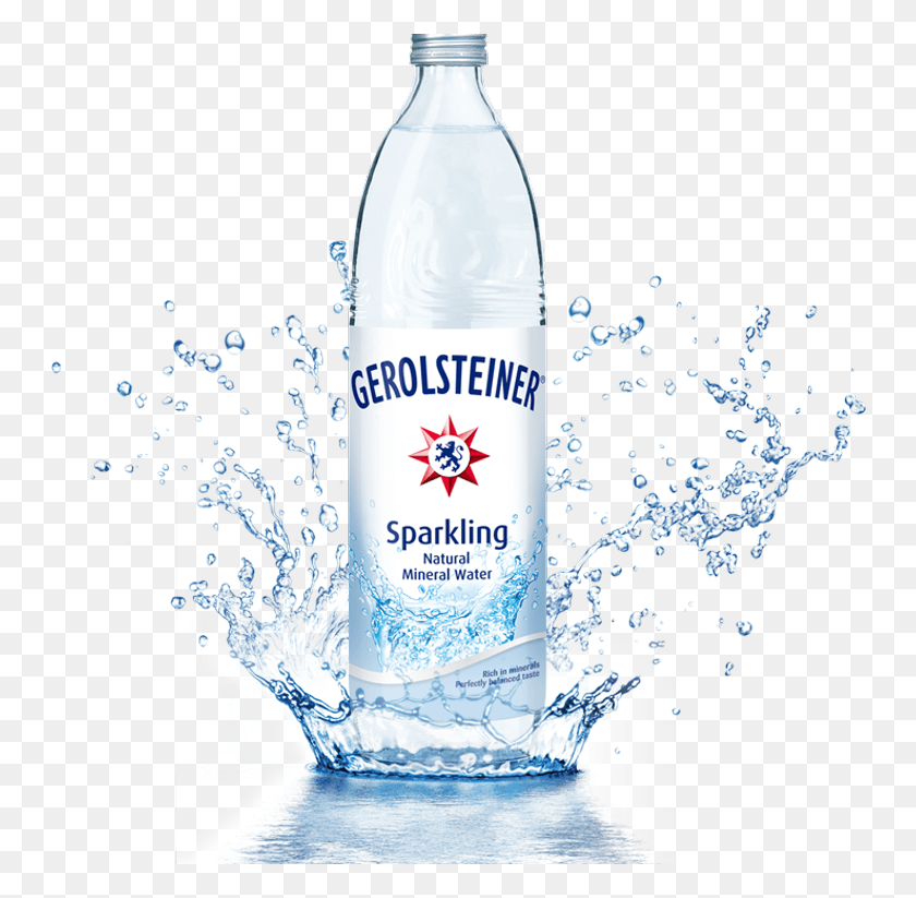 748x763 Gerolsteiner Sparkling Mineral Water From Gerolstein Gerolsteiner, Mineral Water, Beverage, Water Bottle HD PNG Download