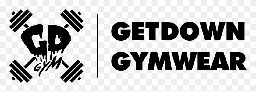 1000x314 Get Down Gymwear Gym Clothing Brand Logos, Gray, World Of Warcraft HD PNG Download